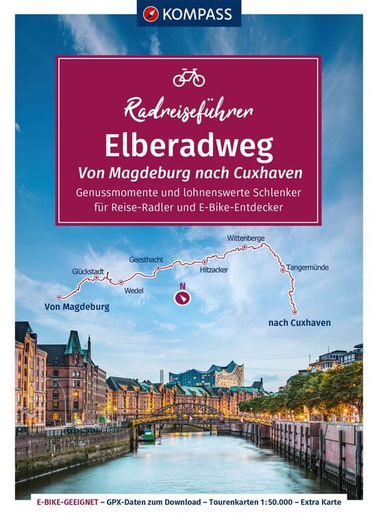 Produktbild: KOMPASS Radreiseführer Elberadweg, Von Magdeburg nach Cuxhaven