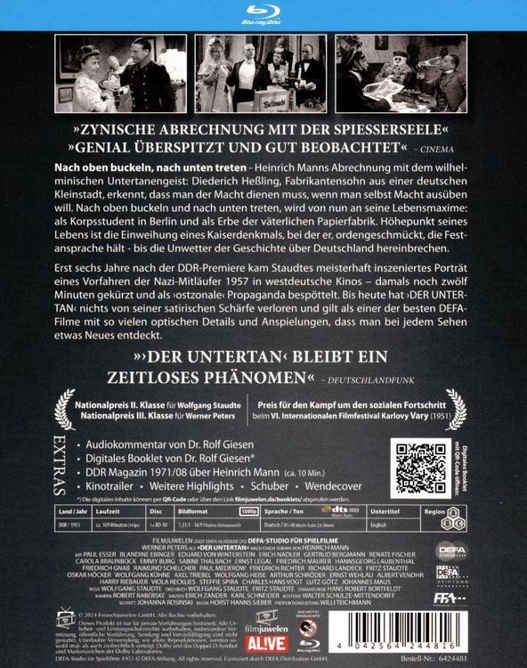Produktbild: Der Untertan (DEFA Filmjuwelen)