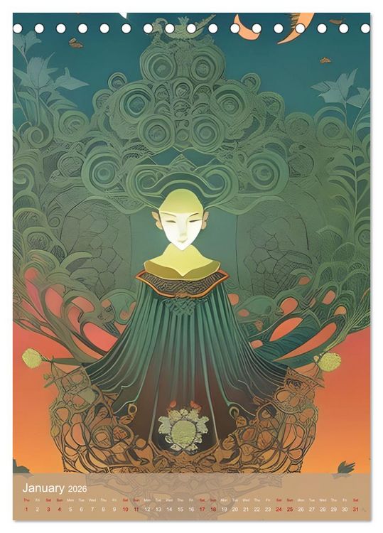 Produktbild: Hidden Beauty (Desk Calendar 2026 DIN A5 portrait), CALVENDO 12 Month DeskCalendar