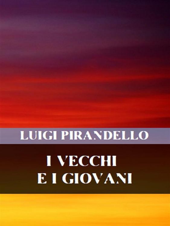 Produktbild: I vecchi e i giovani