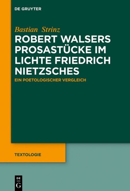 Produktbild: Robert Walsers Prosast&uuml;cke im Lichte Friedrich Nietzsches