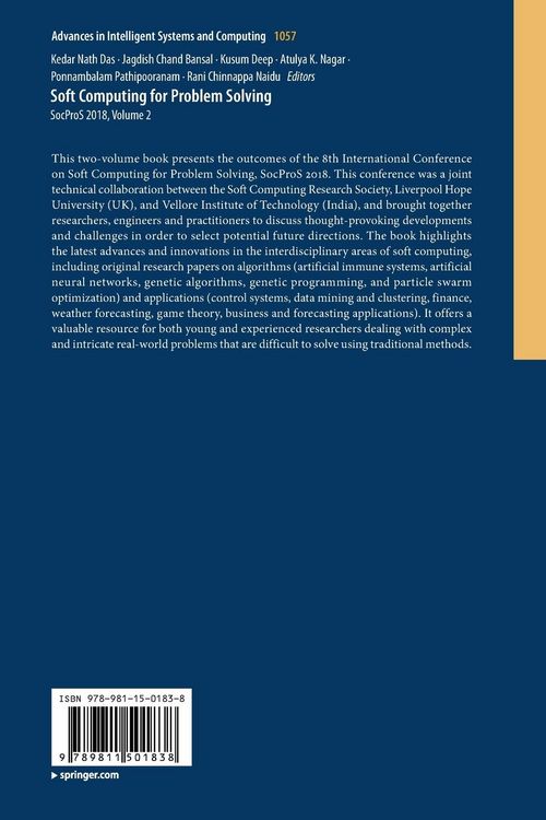 Produktbild: Soft Computing for Problem Solving