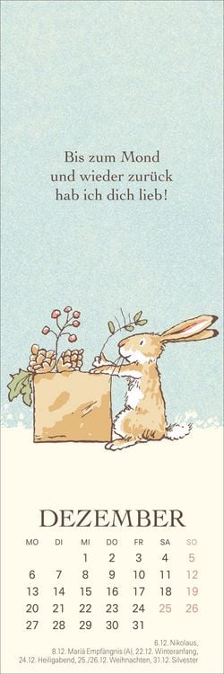Produktbild: Wei&szlig;t du eigentlich, wie lieb ich dich hab? Lesezeichen & Kalender 2027