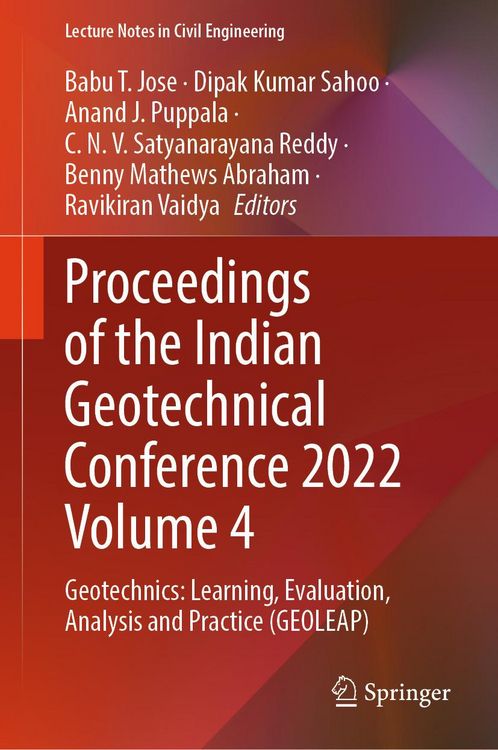 Produktbild: Proceedings of the Indian Geotechnical Conference 2022 Volume 4