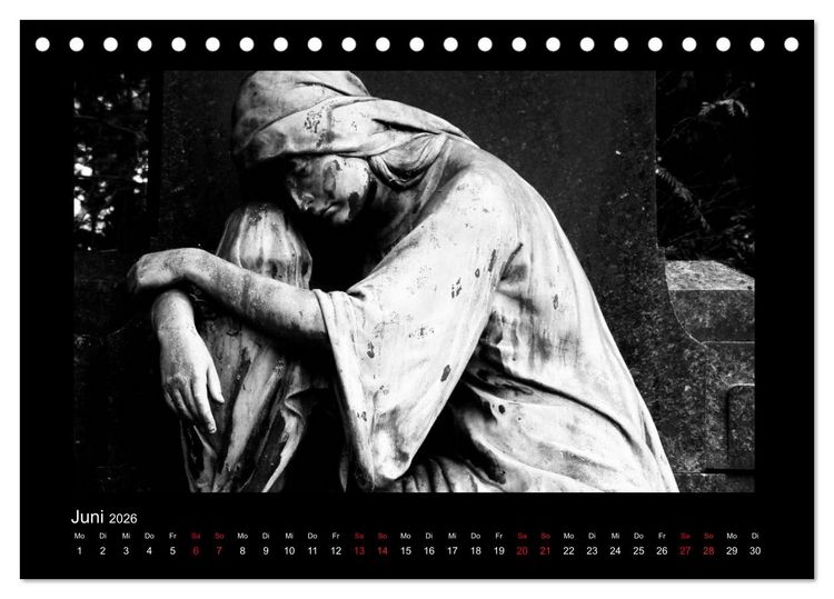Produktbild: Die Engel von Melaten (Tischkalender 2026 DIN A5 quer), CALVENDO Monatskalender
