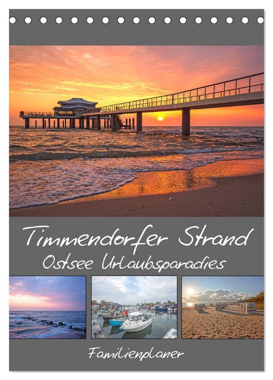 Produktbild: Timmendorfer Strand - Ostsee Urlaubsparadies (Tischkalender 2026 DIN A5 hoch), CALVENDO Monatskalender