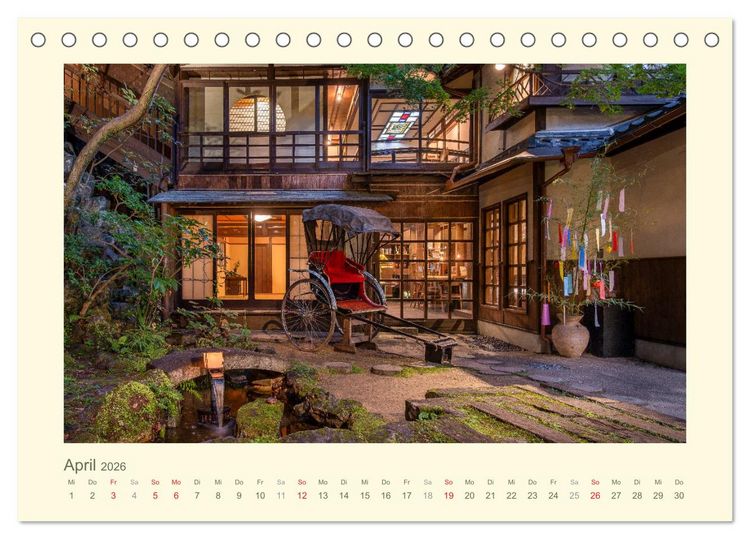 Produktbild: Eine Reise durch Japan (Tischkalender 2026 DIN A5 quer), CALVENDO Monatskalender