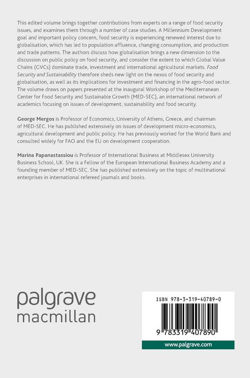 Produktbild: Food Security and Sustainability