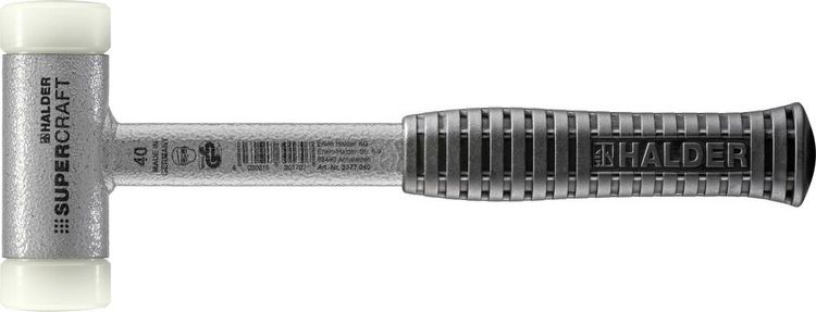 Produktbild: Halder SUPERCRAFT 3377.040 Schonhammer ergonomischer Griff, hart 805g 305mm 1St.