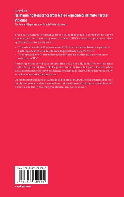 Produktbild: Reimagining Desistance from Male-Perpetrated Intimate Partner Violence