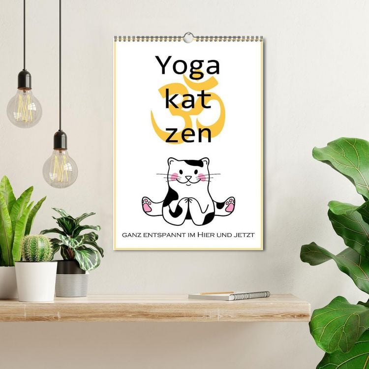 Produktbild: Yogakatzen - ganz entspannt im Hier und Jetzt (Wandkalender 2026 DIN A3 hoch), CALVENDO Monatskalender