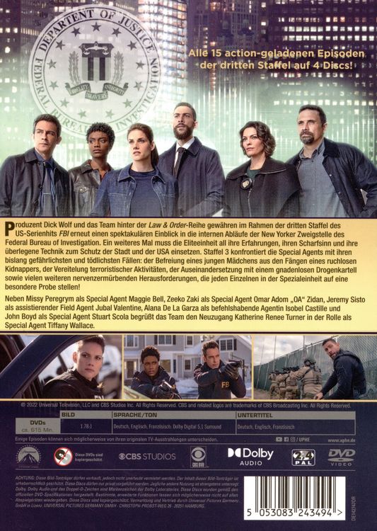 Produktbild: FBI - Staffel 3 [4 DVDs]