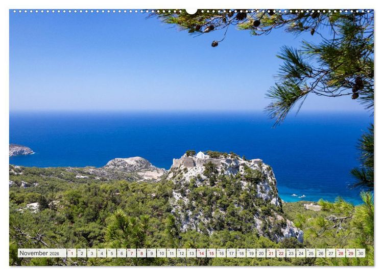 Produktbild: Rhodos und Symi (hochwertiger Premium Wandkalender 2026 DIN A2 quer), Kunstdruck in Hochglanz