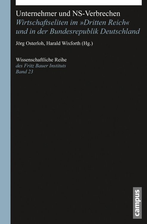 Produktbild: Unternehmer und NS-Verbrechen