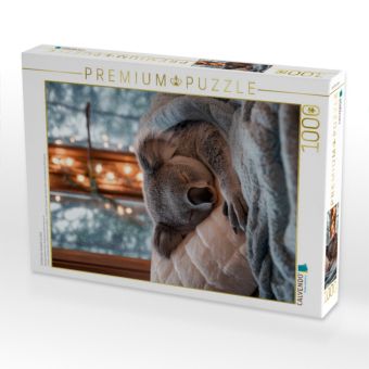 Produktbild: CALVENDO Puzzle Schlafender Koalab&auml;r im Bett | 1000 Teile Lege-Gr&ouml;&szlig;e 64x48cm Foto-Puzzle f&uuml;r gl&uuml;ckliche Stunden