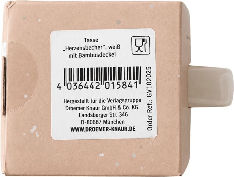 Produktbild: COZY Tasse mit Bambusdeckel (wei&szlig;)