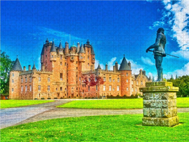 Produktbild: CALVENDO Puzzle Glamis Castle/ Angus (14. Jahrhundert) 1000 Teile Lege-Gr&ouml;&szlig;e 64 x 48 cm Foto-Puzzle Bild von Hans-Gerhard Pfaff
