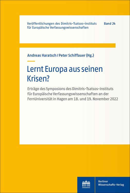 Produktbild: Lernt Europa aus seinen Krisen?