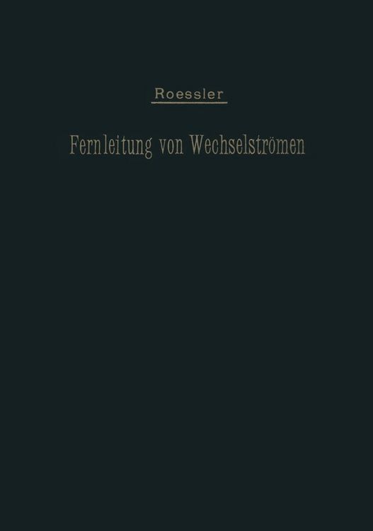 Produktbild: Die Fernleitung von Wechselstr&ouml;men