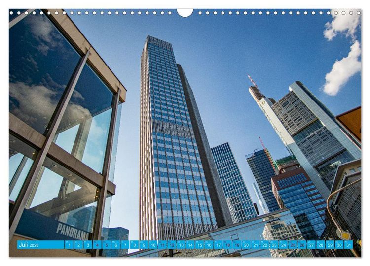 Produktbild: Towers of Frankfurt Fotokalender 2026 (Wandkalender 2026 DIN A3 quer), CALVENDO Monatskalender