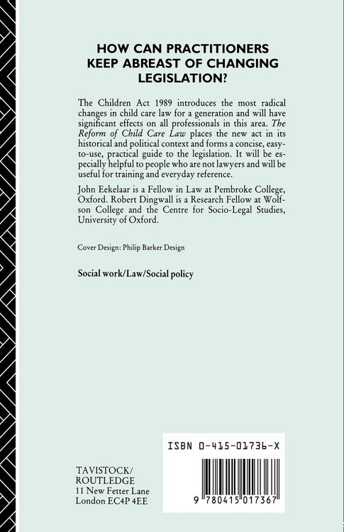 Produktbild: The Reform of Child Care Law