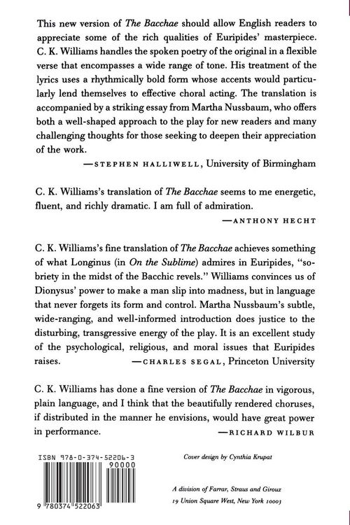 Produktbild: The Bacchae of Euripides