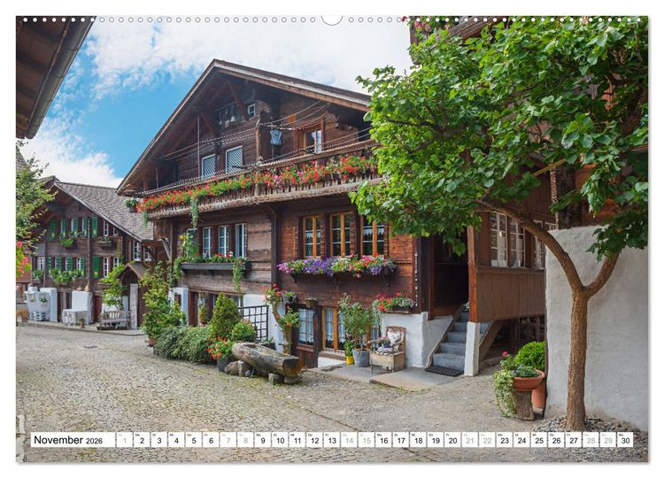 Produktbild: Faszination Berner Oberland - Thuner- und Brienzersee (Wandkalender 2026 DIN A2 quer), CALVENDO Monatskalender