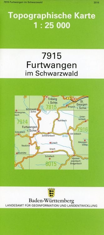 Produktbild: Furtwangen im Schwarzwald 1 : 25 000