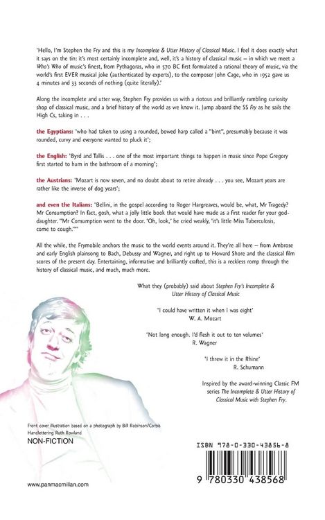 Produktbild: Stephen Fry's Incomplete and Utter History of Classical Music