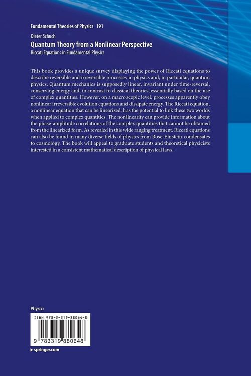 Produktbild: Quantum Theory from a Nonlinear Perspective