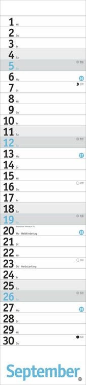 Produktbild: Langplaner, hellblau 2027