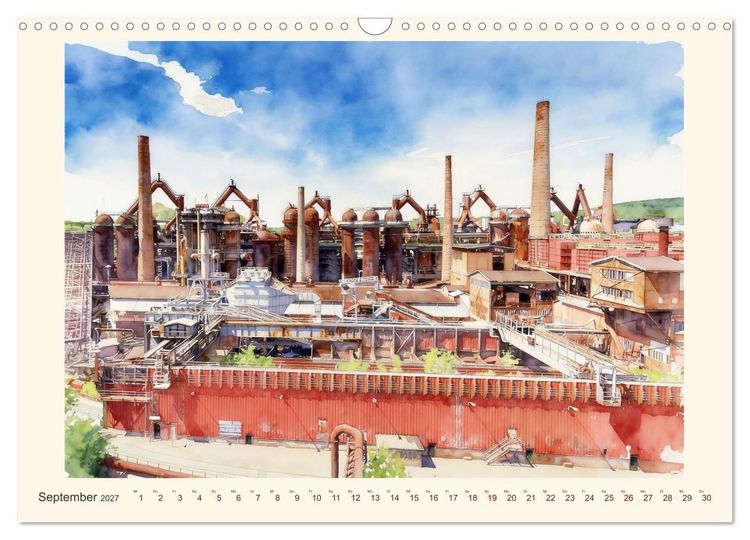 Produktbild: Charmantes Saarland (Wandkalender 2027 DIN A3 quer), CALVENDO Monatskalender