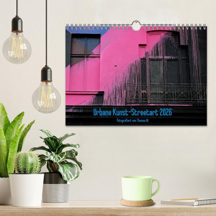 Produktbild: Urbane Kunst - Streetart 2026 (Wandkalender 2026 DIN A4 quer), CALVENDO Monatskalender