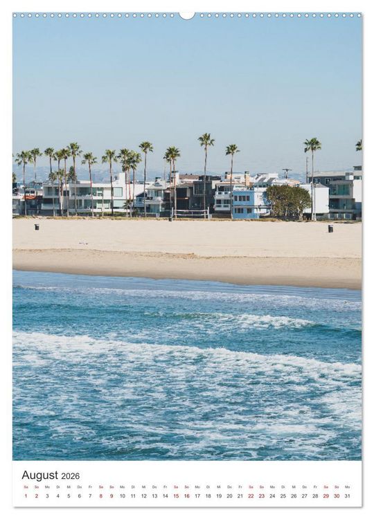 Produktbild: Los Angeles - Eine spannende Reise nach Kalifornien. (Wandkalender 2026 DIN A2 hoch), CALVENDO Monatskalender