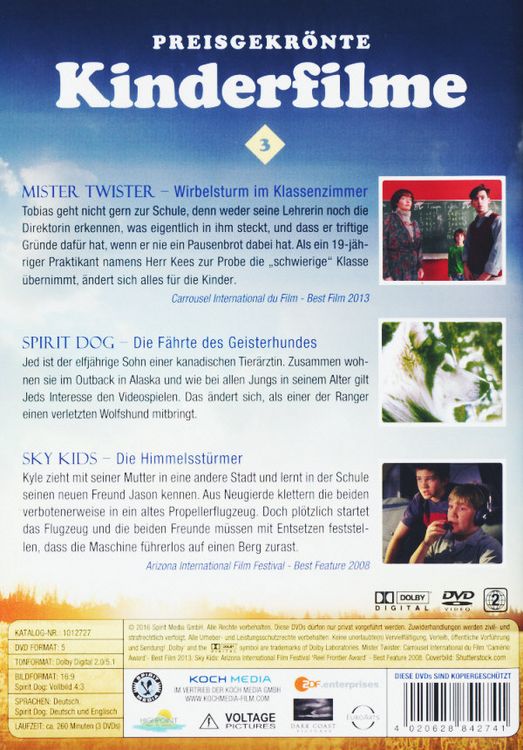 Produktbild: Preisgekr&ouml;nte Kinderfilme 3 [3 DVDs]