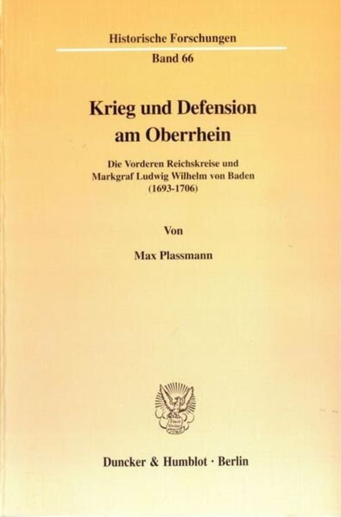 Bild vom Artikel Krieg und Defension am Oberrhein. vom Autor Max Plassmann
