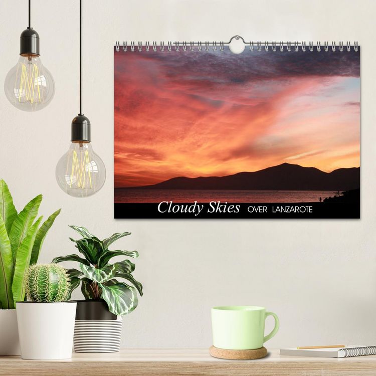 Produktbild: Cloudy skies over Lanzarote (Wall Calendar 2026 DIN A4 landscape), CALVENDO 12 Month Wall Calendar