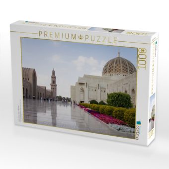 Produktbild: CALVENDO Puzzle Gro&szlig;e Sultan-Qabus-Moschee | 1000 Teile Lege-Gr&ouml;&szlig;e 64x48cm Foto-Puzzle f&uuml;r gl&uuml;ckliche Stunden