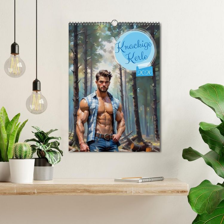 Produktbild: Knackige Kerle (Wandkalender 2026 DIN A3 hoch), CALVENDO Monatskalender