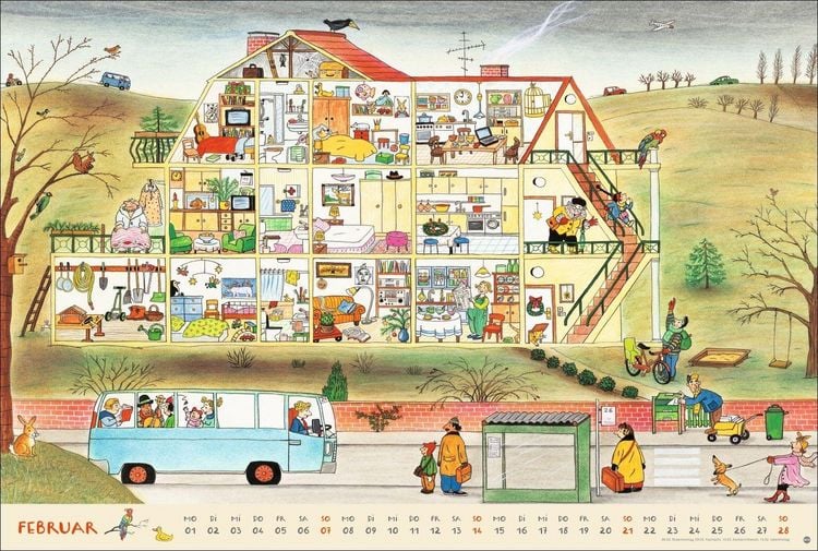 Produktbild: R.S. Berner Wimmel-Kalender 2027