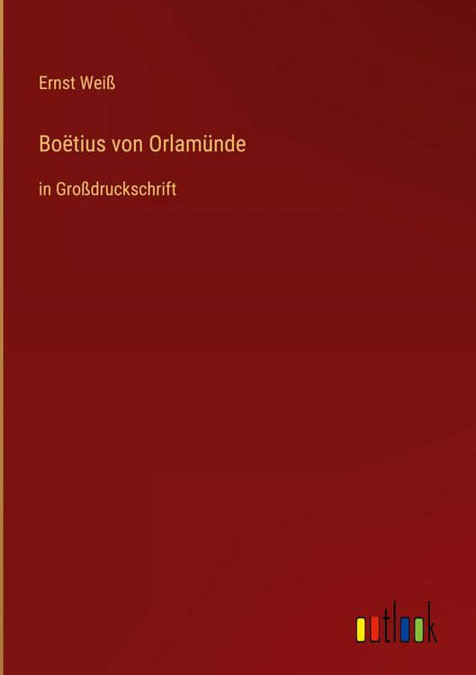 Produktbild: Bo&euml;tius von Orlam&uuml;nde
