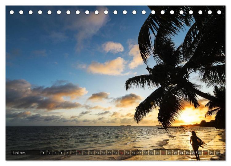 Produktbild: Seychellen - Das letzte Paradies auf Erden (Tischkalender 2026 DIN A5 quer), CALVENDO Monatskalender