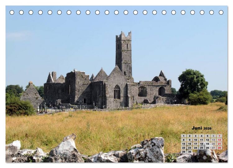 Produktbild: Irland (Tischkalender 2026 DIN A5 quer), CALVENDO Monatskalender