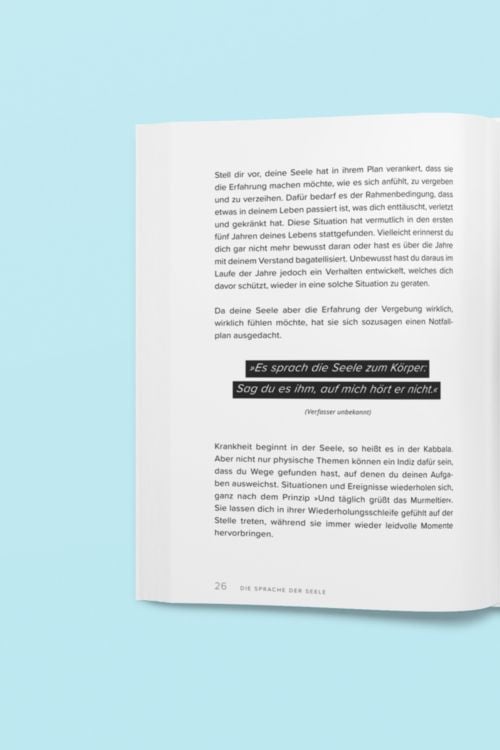 Produktbild: Die Sprache der Seele &ndash; Verstehe die Ereignisse deines Lebens.