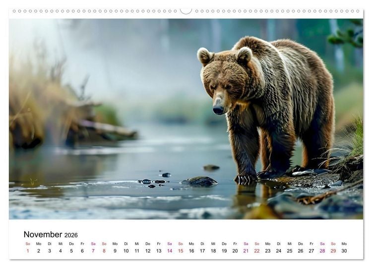 Produktbild: B&auml;ren - gef&auml;hrlich nett (Wandkalender 2026 DIN A2 quer), CALVENDO Monatskalender