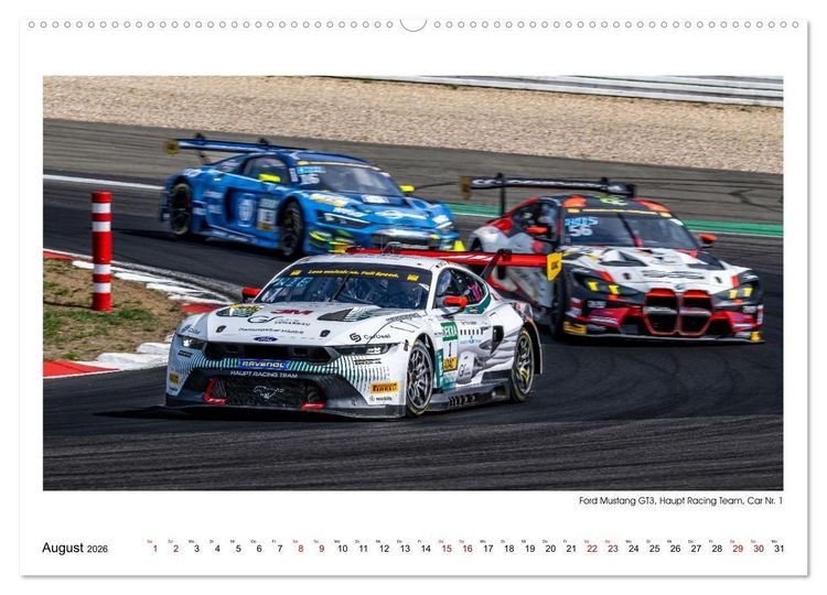 Produktbild: Wilde Mustangs am N&uuml;rburgring (Wandkalender 2026 DIN A2 quer), CALVENDO Monatskalender