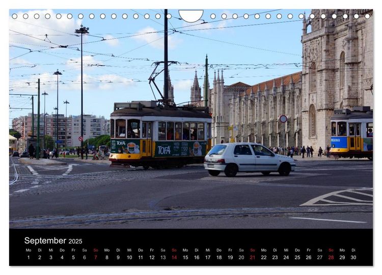Produktbild: Mit der Tram durch Lissabon (Wandkalender 2025 DIN A4 quer), CALVENDO Monatskalender