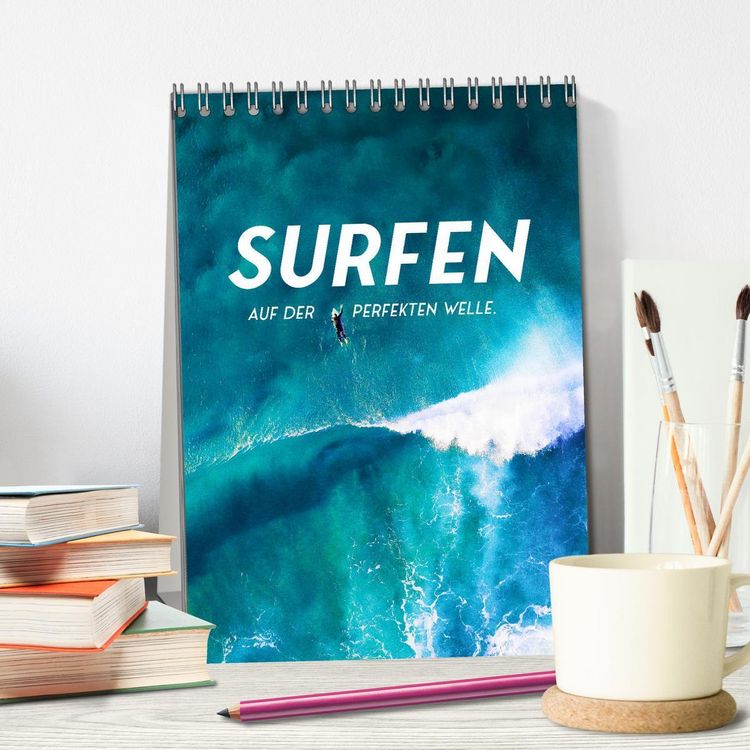 Produktbild: Surfen - Auf der perfekten Welle. (Tischkalender 2026 DIN A5 hoch), CALVENDO Monatskalender