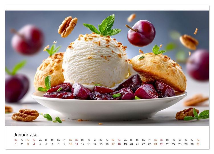 Produktbild: EIS dich gl&uuml;cklich (Wandkalender 2026 DIN A2 quer), CALVENDO Monatskalender