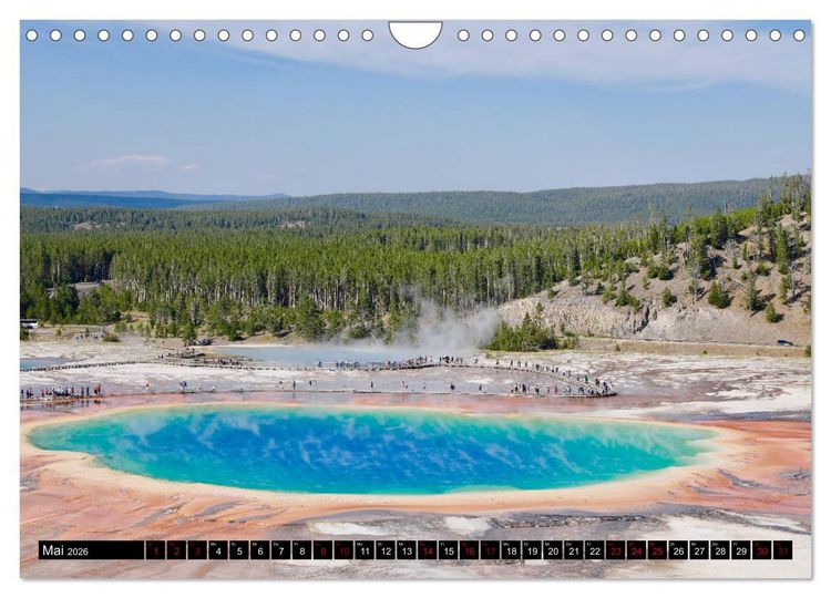 Produktbild: Wunderwelt Yellowstone 2026 (Wandkalender 2026 DIN A4 quer), CALVENDO Monatskalender
